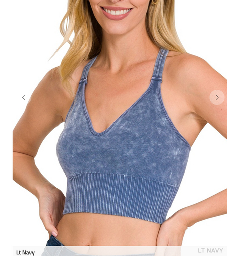 Stone Washed Crop (several colors)