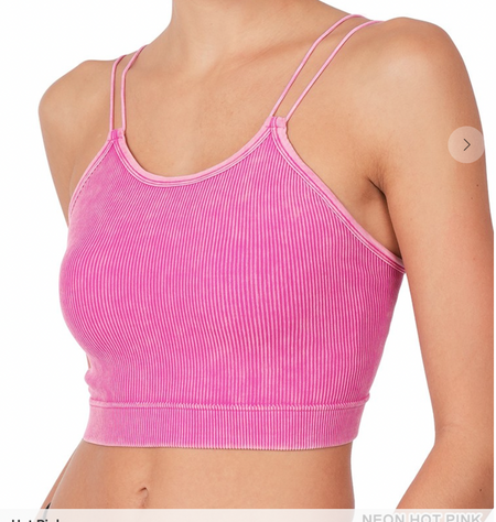Onesize Ribbed Crop Tank ( More Colors )