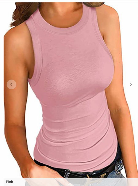 Washed Ribbed/Padded Tank (Few colors)