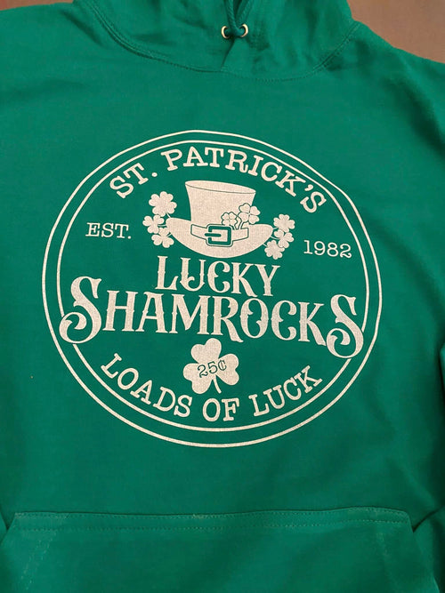 ST. PATRICK'S LUCKY SHAMROCK - HOODIE - DTG