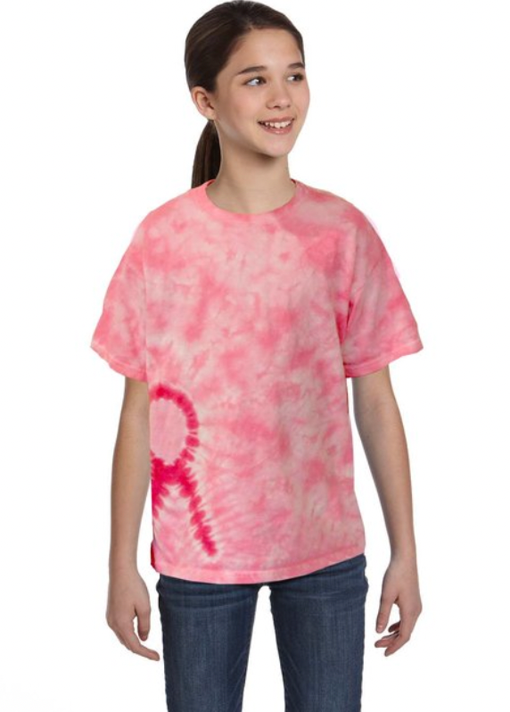 Breast Cancer Tie Dye Tee ( 100% of the profit goes to pink2pink ) KIDS
