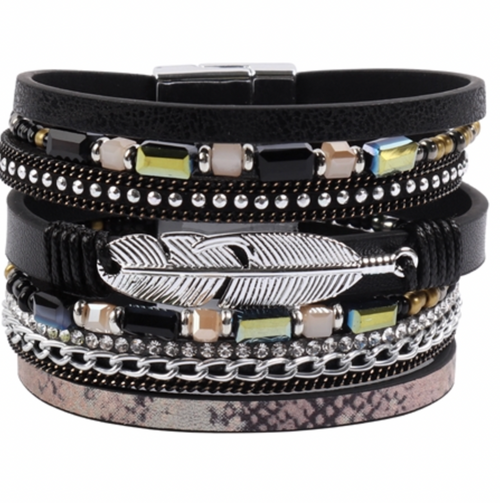 Leather Charm Bracelet