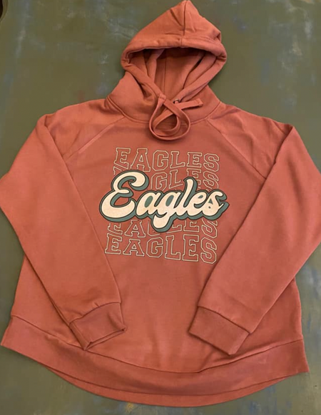 Custom Eagles Girl #2 ( crew or hoodie ) ETA 2 weeks