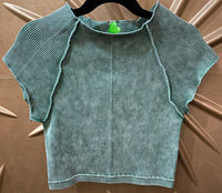 Ribbed Crop Tee