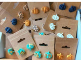 Handmade Pumpkin Earring