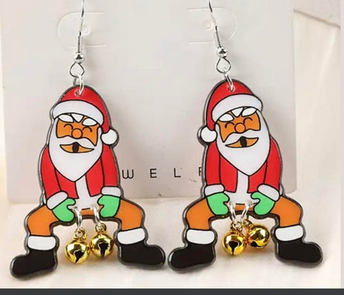 Santa Balls Earring