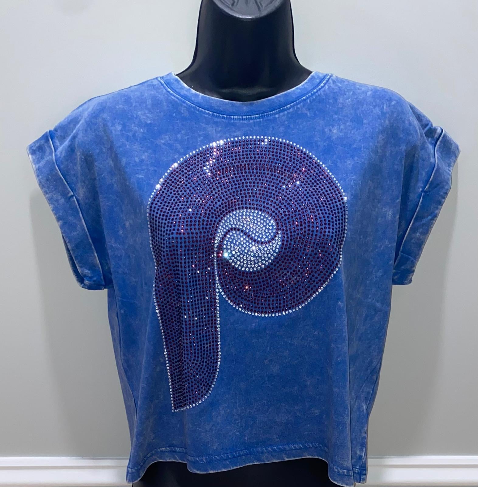 Philadelphia P Vintage Washed More Cropped Tee