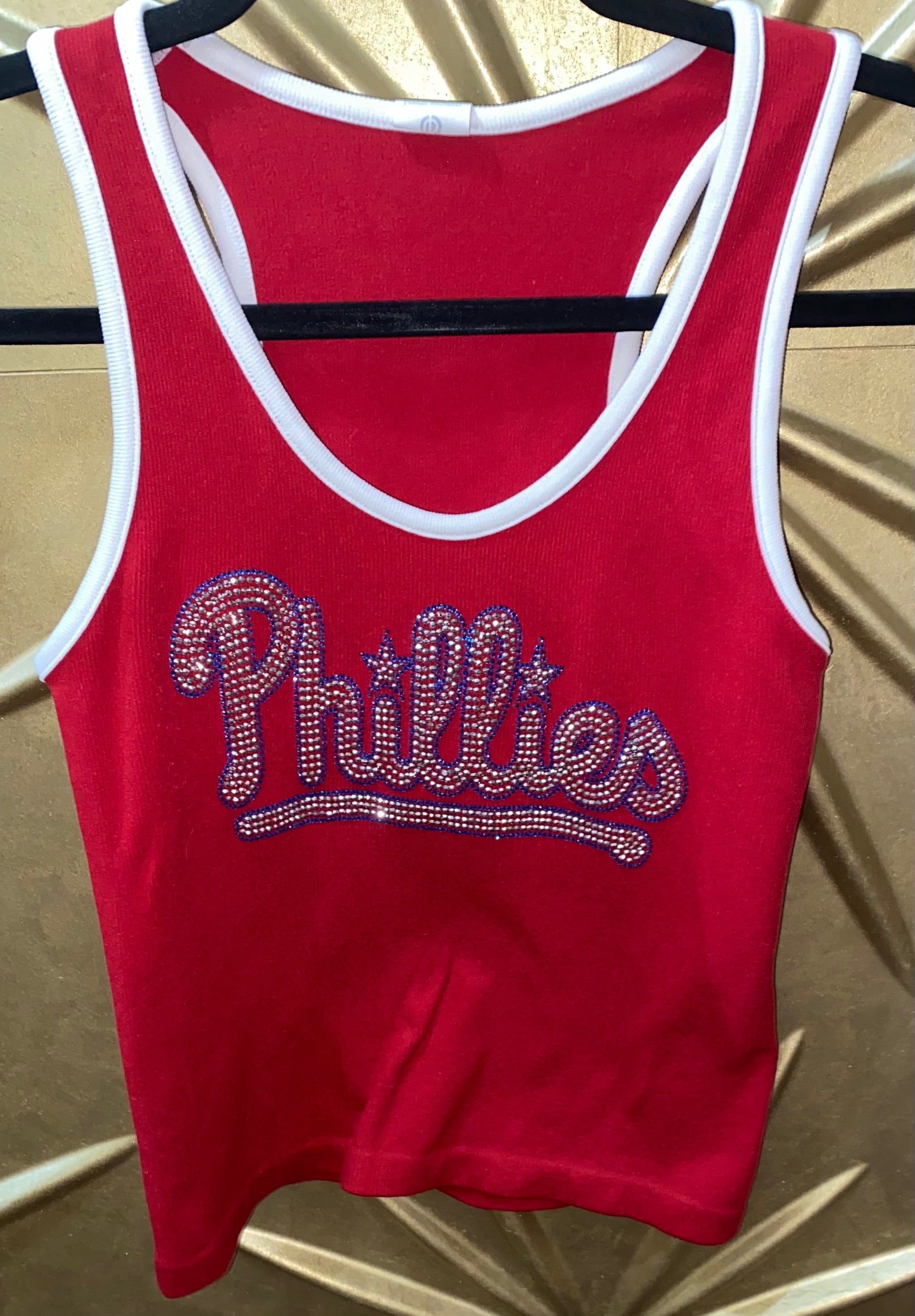 Phillies Bling Seamless Contrast Tank