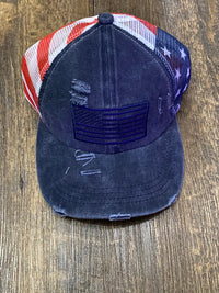 American Flag Embroidered Hat (3 colors)