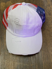 American Flag Embroidered Hat (3 colors)