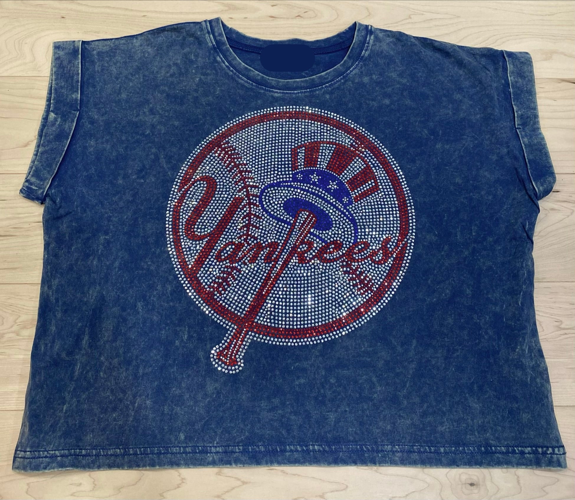 Yankees Vintage Washed More Cropped Tee