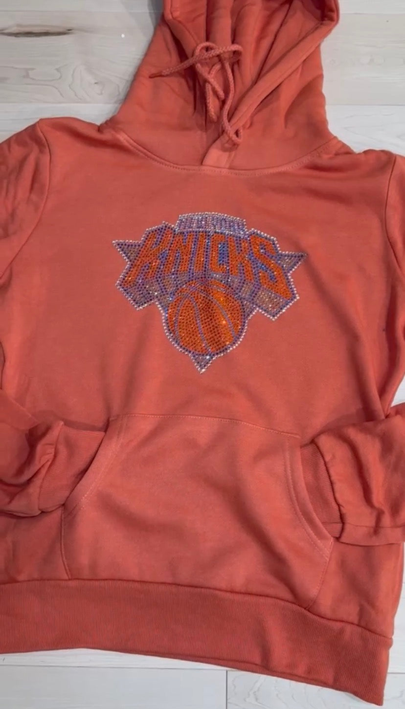 Knicks Bling Pullover Fleece Hoodie