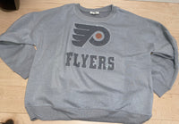 Flyers Bling Drop Shoulder Boat Neck Sweater