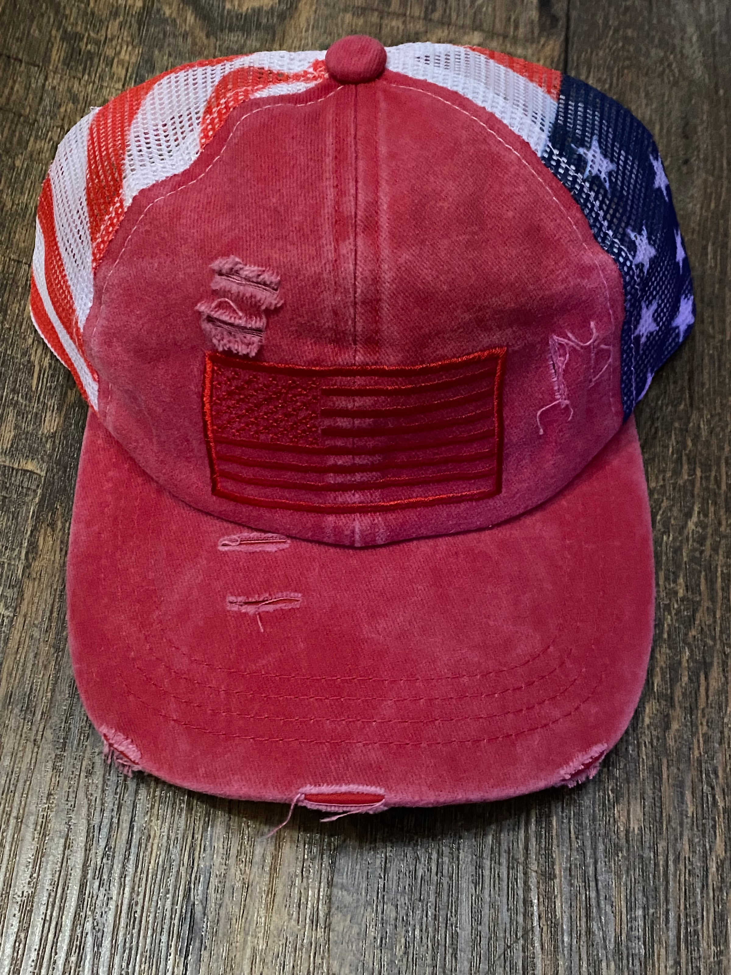 American Flag Embroidered Hat (3 colors)