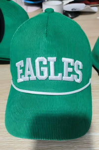 E Text Puffy Embroidered Hat