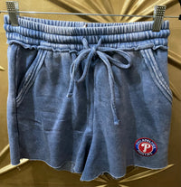 Sports Patch Acid Wash Fleece Shorts