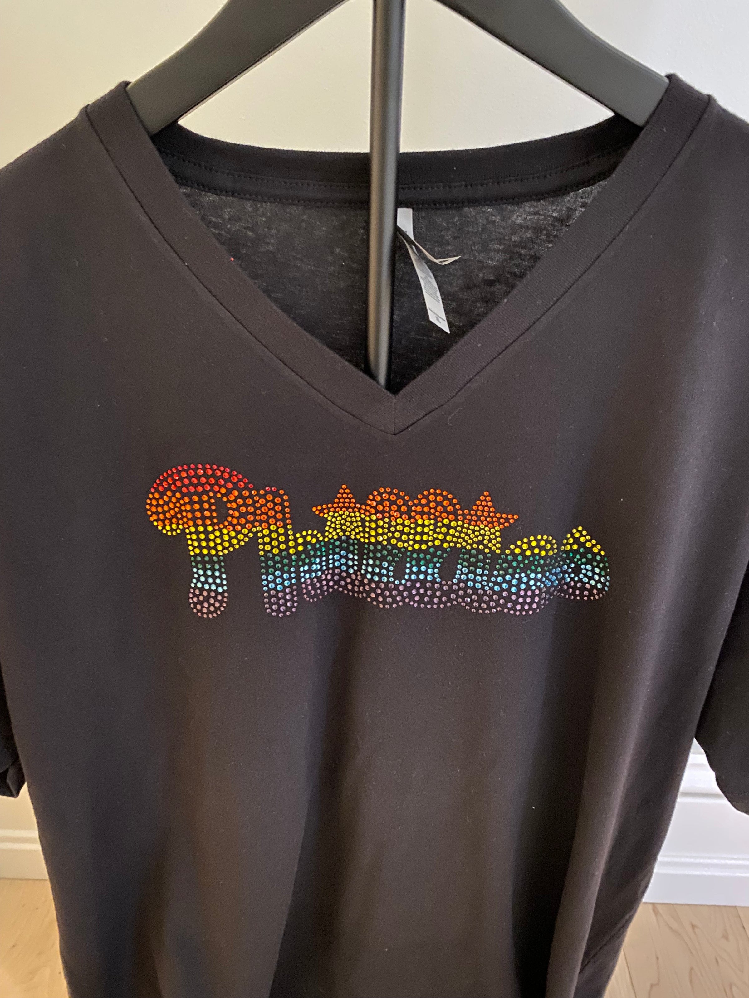 Phillies Pride Bling Unisex V-Neck Tee