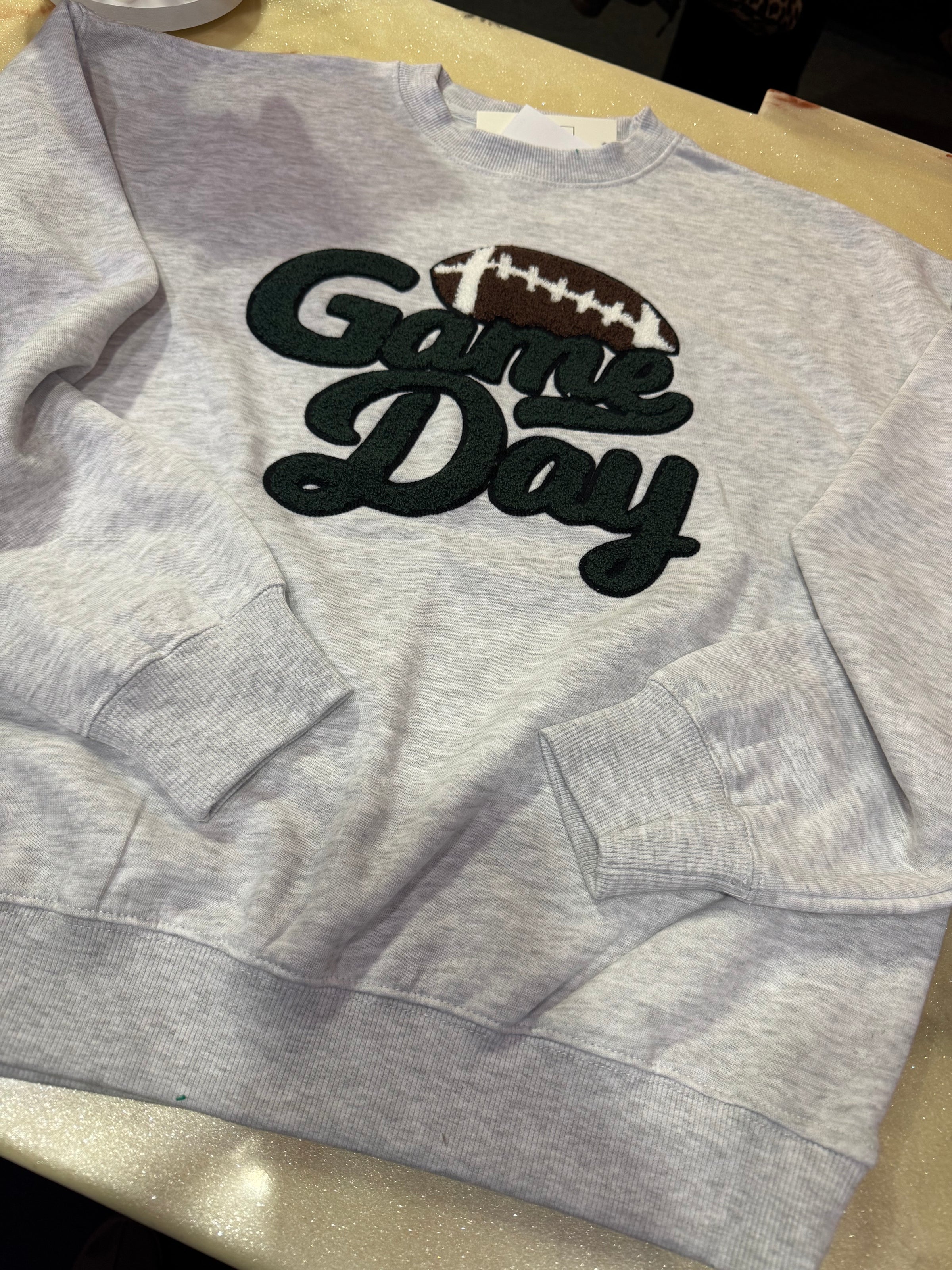 Game Day Patch Relaxed Fit Fleece Sweatshirt (Style #1)
