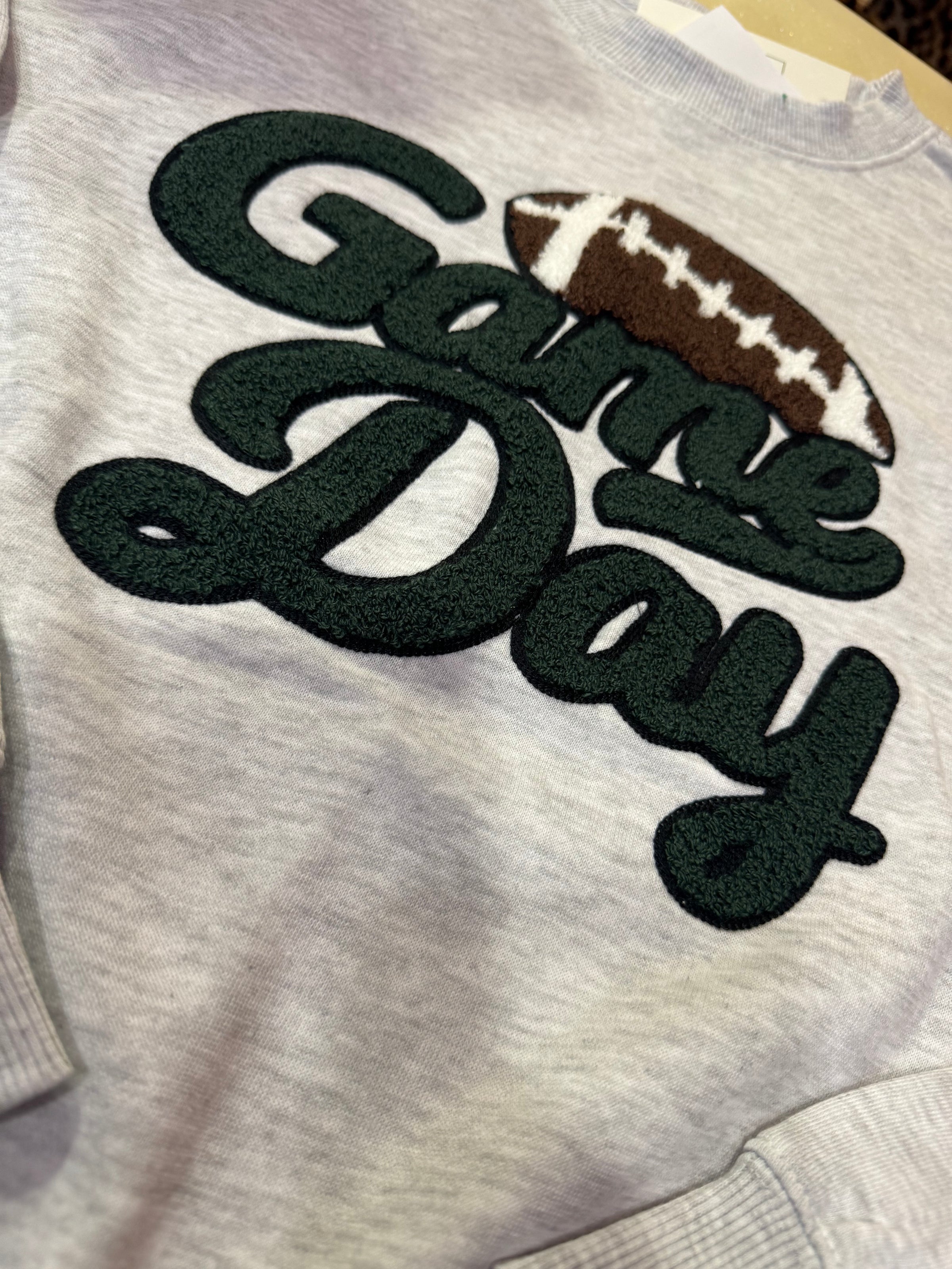 Game Day Patch Relaxed Fit Fleece Sweatshirt (Style #1)