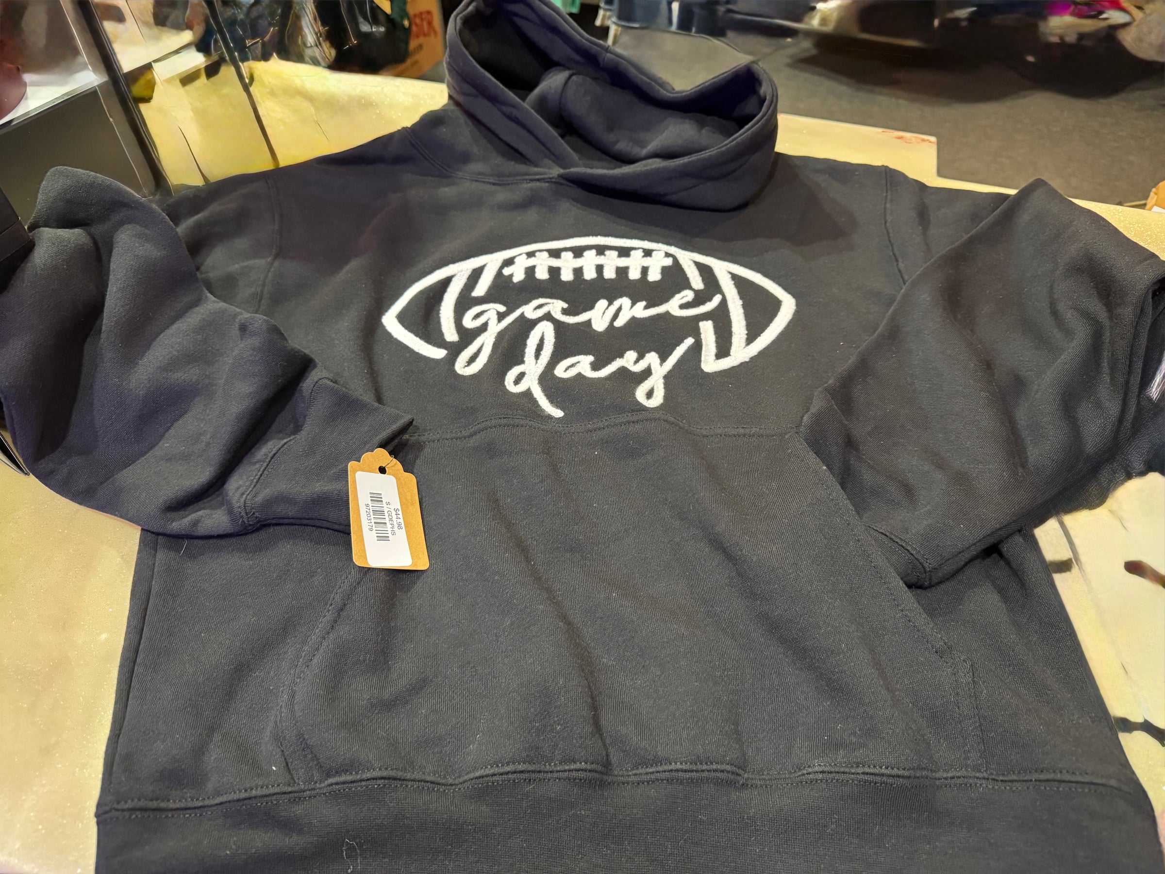 Game Day Embroidered Pullover Hoodie (Relaxed Fit)