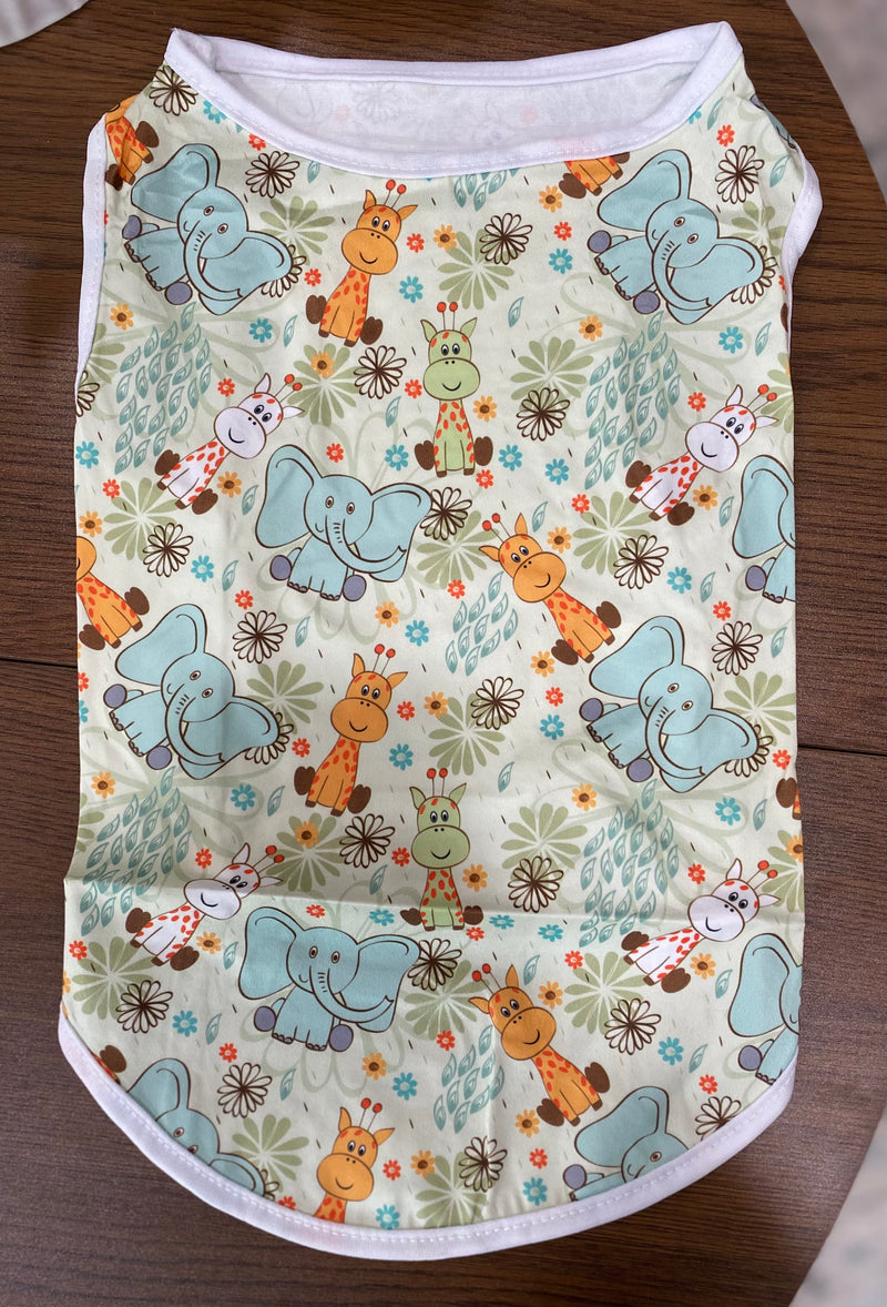 Adorable Print Pet T-Shirt Style 1 (various patterns)