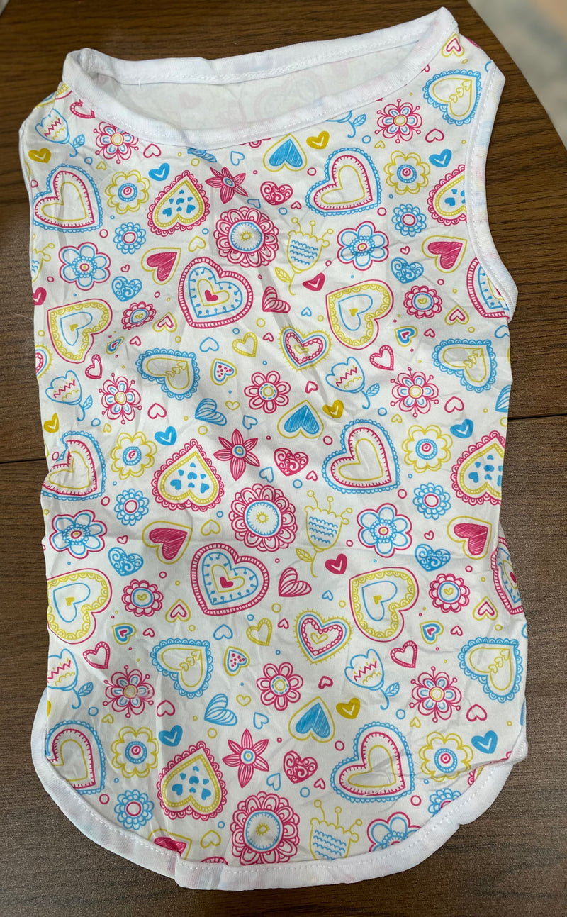 Adorable Print Pet T-Shirt Style 1 (various patterns)