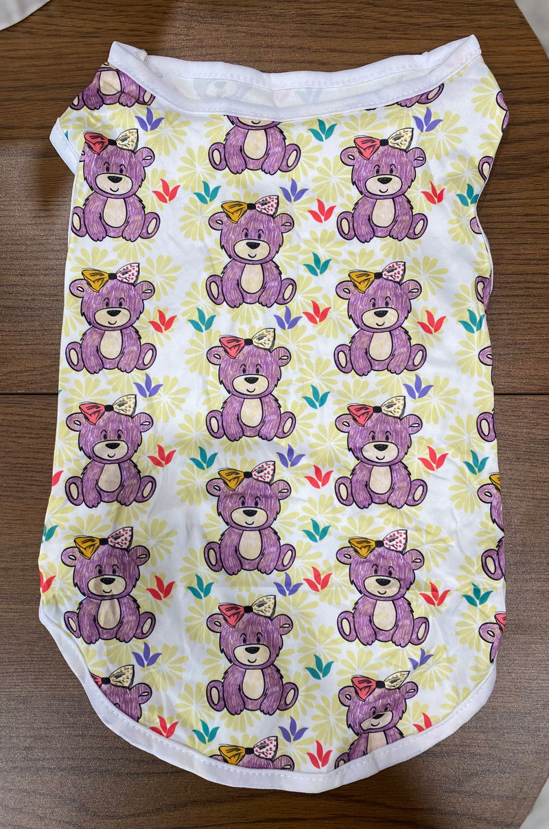Adorable Print Pet T-Shirt Style 1 (various patterns)