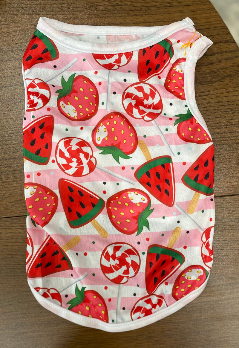 Adorable Print Pet T-Shirt Style 2 (various patterns)