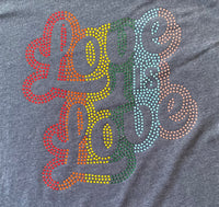 Love is Love Bling T-Shirt