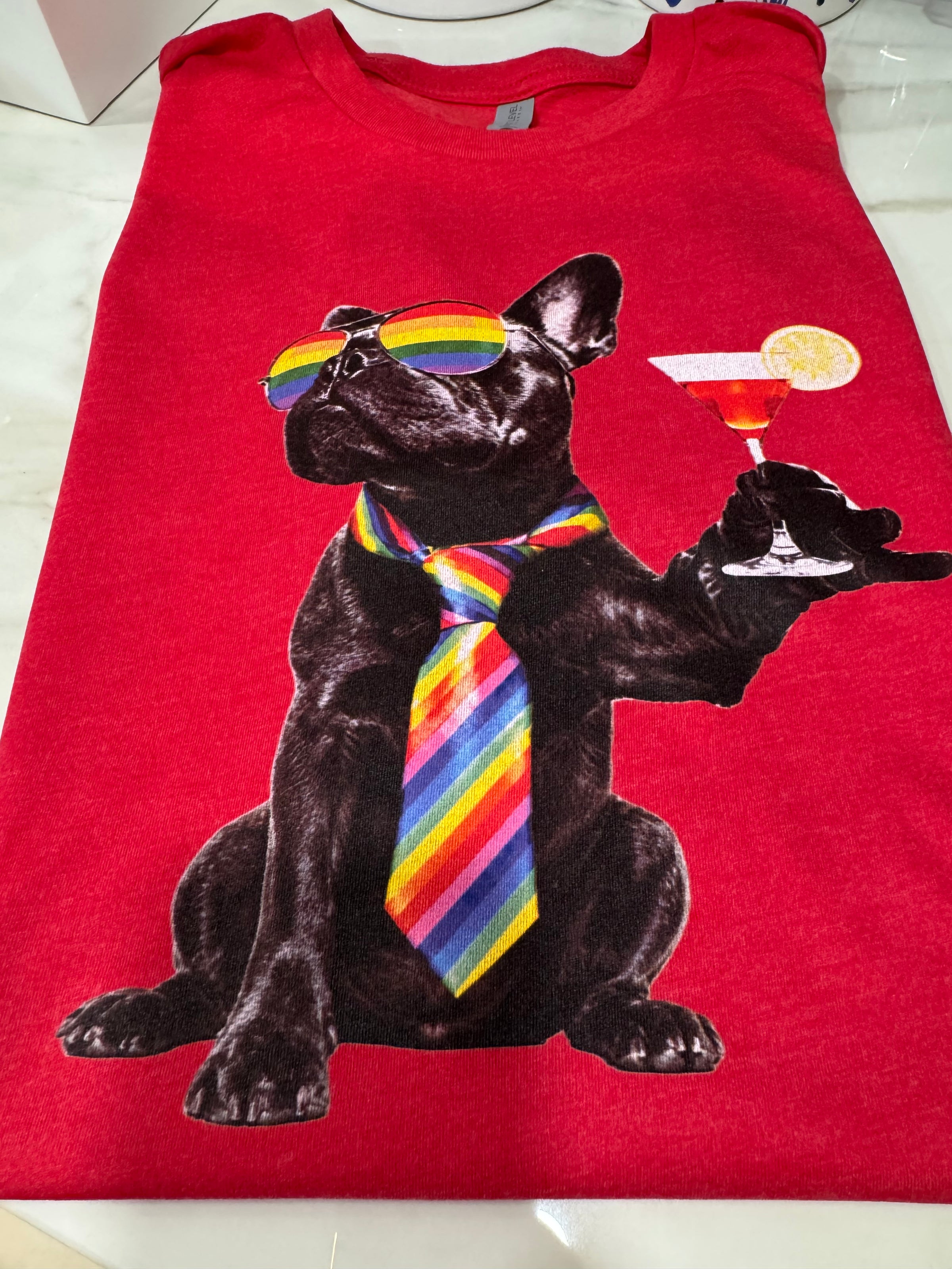 Pride Dog Round Neck T-Shirt