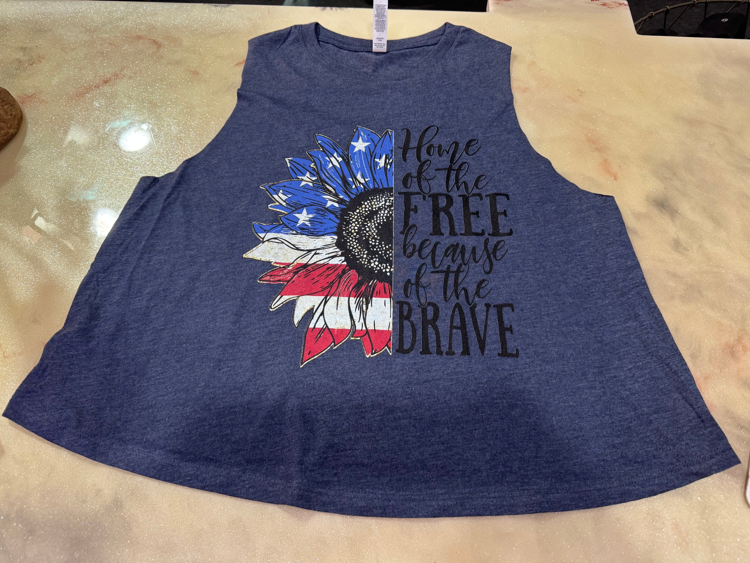 Home of the Free Crop Tank