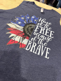 Home of the Free Crop Tank