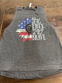 Home of the Free Crop Tank