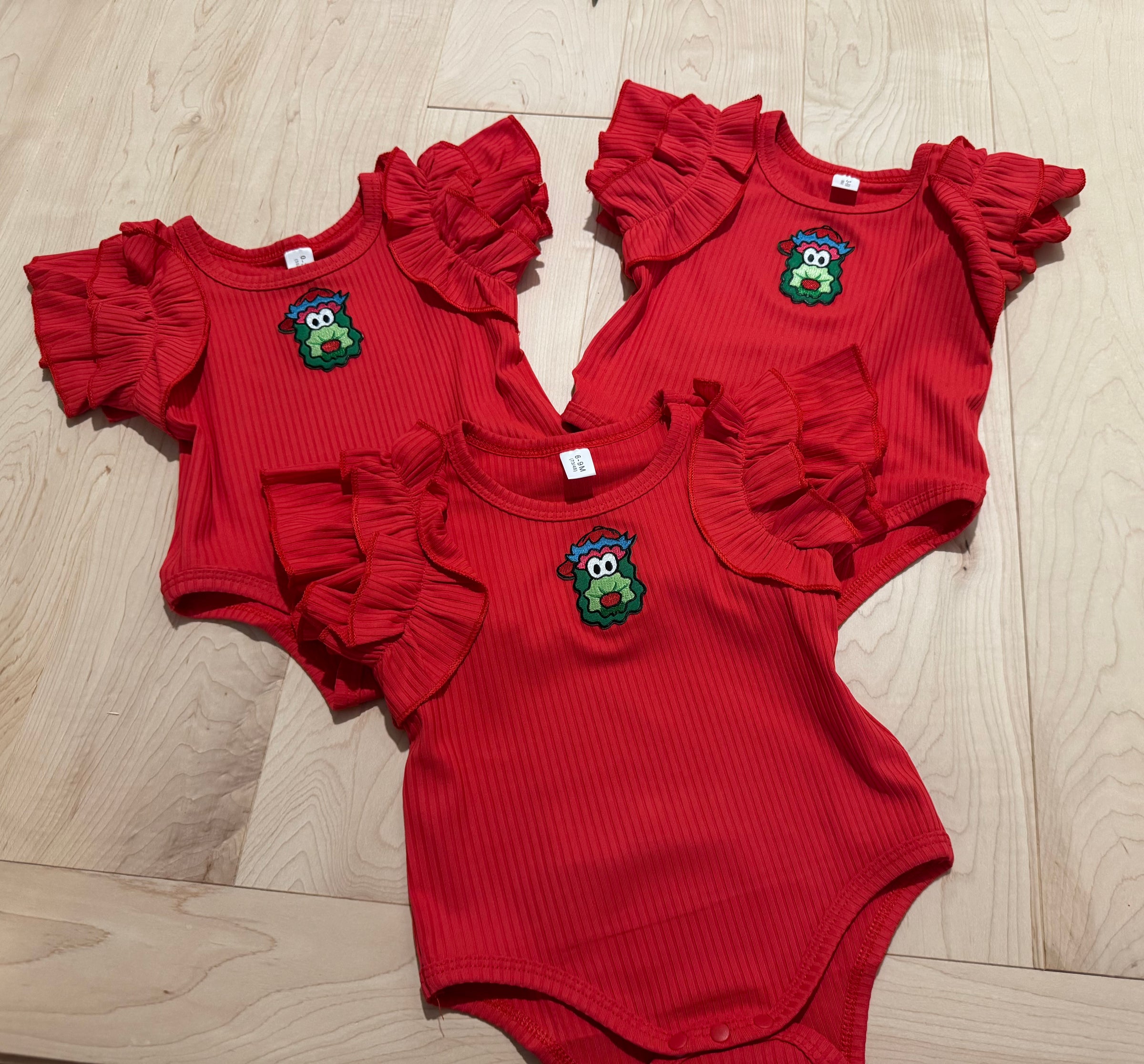 Frilly Phanatic Patch Baby Onesie