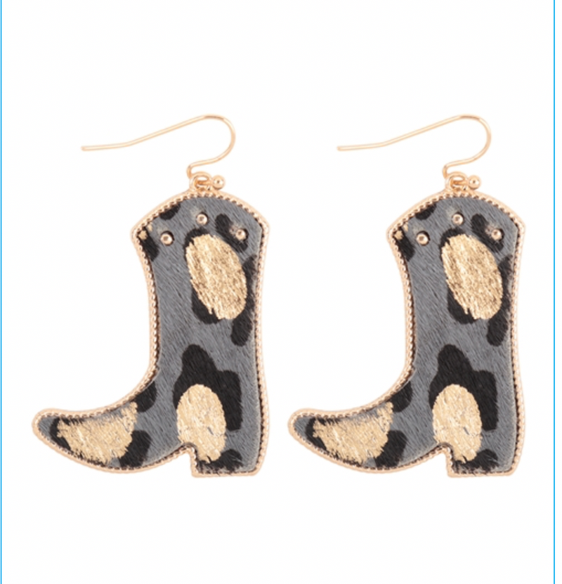 Howdy Cowboy Boot Earrings