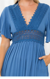 Empire Pocket Dress ( 2 colors )