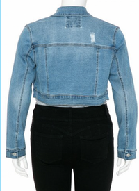 The Crop Jean Jacket 1X to 3X