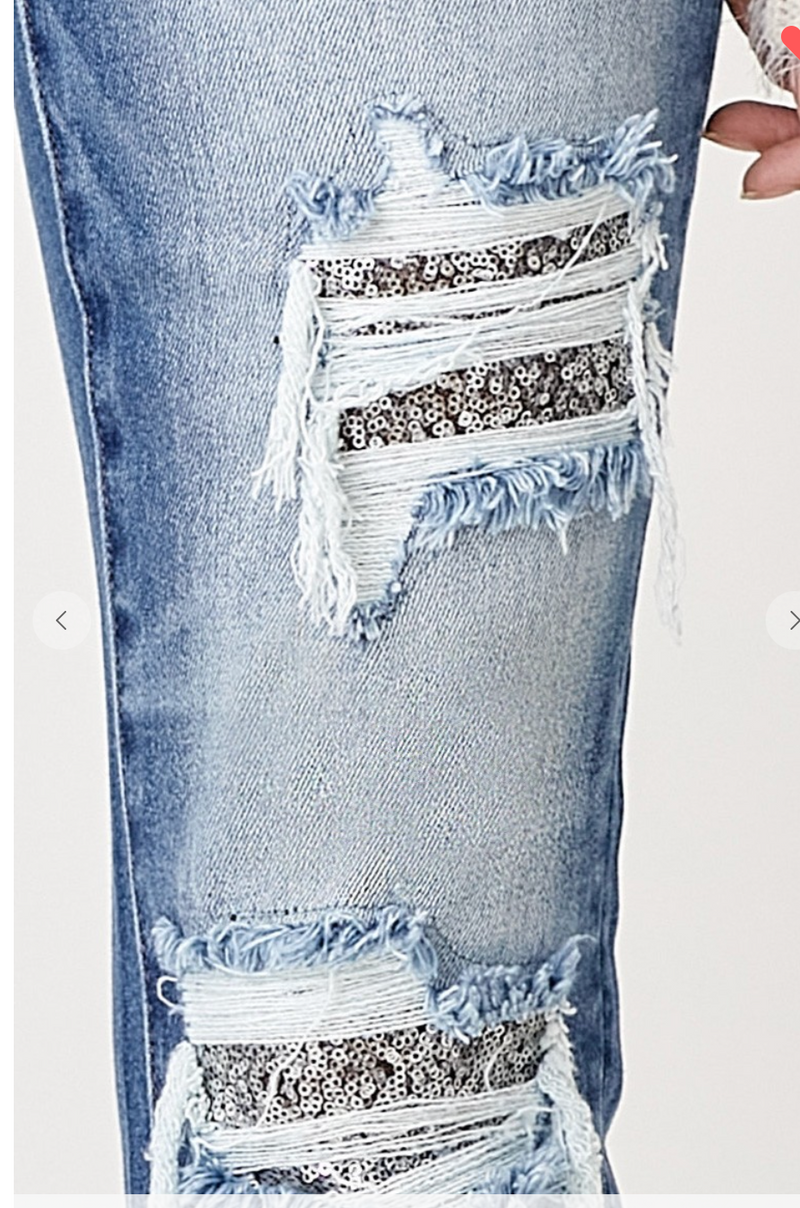 Risen Sequin Jean