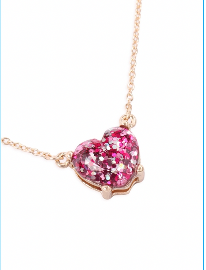 Heart Epoxy Necklace