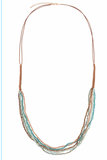 Multi Bead Cord Necklace