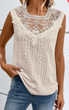 Apricot Lace Top