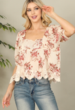 Lace and Floral Hem