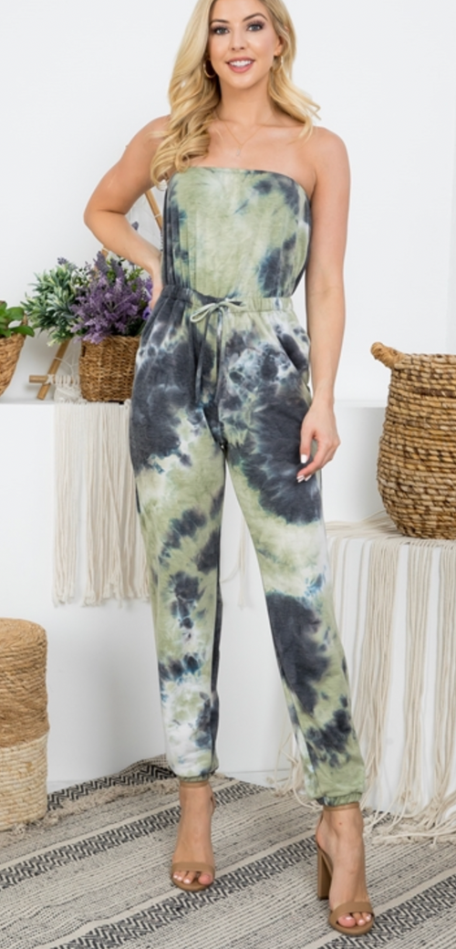Perfectly Tie Dye Jumpsuit -2 Colors