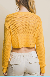 Restock of Knit Crop Button Up (More colors)