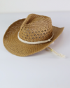 Straw Hat With Pull Strings