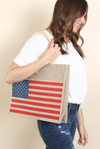 American Burlap Tote