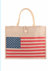 American Burlap Tote