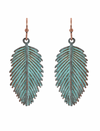 Palm Leaf Hook Earrings