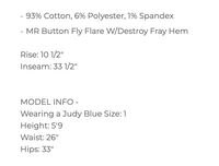 Mid-Rise Flare Button Fly Judy (ETA 10/30)