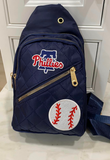 Phillies 2 Patch Sling Bag